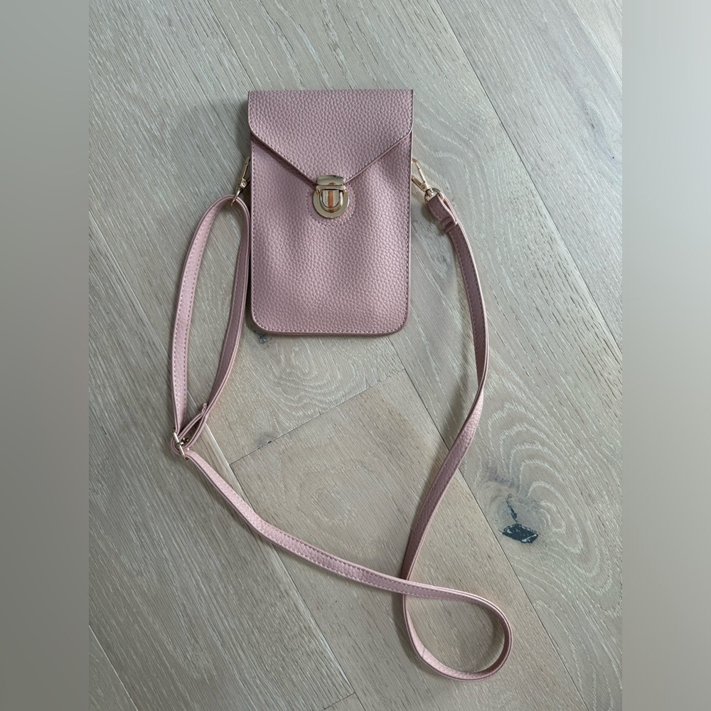 Pink crossbody purse